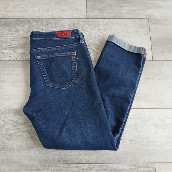 AG Adriano Goldschmied The Stilt Roll Up Jeans Cigarette Crop Size 29 - Picture 1 of 13